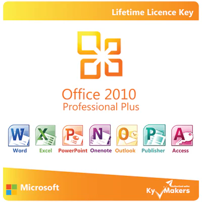 Microsoft Office 2010 Professional Plus - Lifetime Activation, Retail key