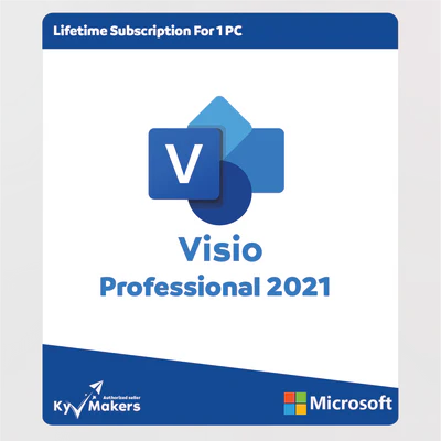 Microsoft Visio Professional 2021 Product Key- Lifetime Activation, Retail key